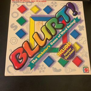 Blurt Game Webster’s Game Of Word Racing, EUC